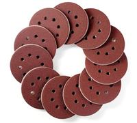 110 Pièces Disque Abrasif 125mm 8 Trous Grain 120 Adhésif Fort Disque Ponceuse Papier à Poncer Rond Pour Ponceuse Excentrique
