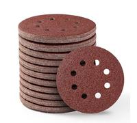 110 Pièces Disque Abrasif 125mm 8 Trous Grain 60 Adhésif Fort Disque Ponceuse Papier à Poncer Rond Pour Ponceuse Excentrique