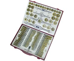 110 pièces Taraud et filière à fileter métrique TIN Holzmann Maschinen H070300003 métrique M2, M3, M4, M5, M6, M7, M8, M9, M10, M11, M12, M14, M16, M18 101