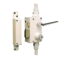 1101002 Serrure multipoints 3 points verticale gauche blanc