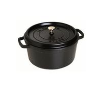Cocotte en fonte Emaillée Ronde Staub NOIR D28 cm 6.70L