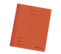 Herlitz Chemise à lamelles Easyorga A4 Carton orange – Lot de 10