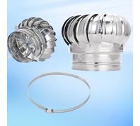 110mm-500mm Extracteur De Cheminée Tournant En Acier Inoxydable, Extracteur De Fumées Rotatif Chapeau De Cheminé, Conduit De Fumée Sortie De Toit, Éolien Hotte D'échappement(200mm)