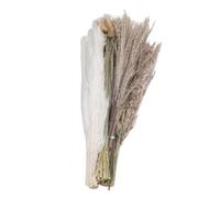 110pcs Pampas Grass Bouquet 17inch, Dried Flowers Bundle for Home Decor, Including Various Types of Pampas Grass, Create Rustic Charm and Warm Ambiance
