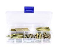 110pcs Vis Double Filetage M4 * 16/20/25/30/35/40mm, Vis de Fixation de Filetage en Fer Zingué - Vis Double Filetage Bois de Filetage Auto-Taraudeuses pour Bois Meubles Fixation