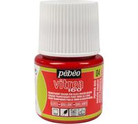 PEBEO - Peinture sur Verre Transparante Vitrea 160°C - Rouge Piment - 45 ML