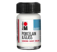 [11150039070] Marabu Peinture "Porcelain & Glass", brillant, 15 ml, blanc