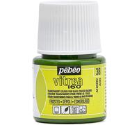 [112038] Pébéo Facon 45ml Peinture Vitréa V160 pour Verre Effet Dépoli Anis