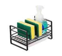 (1134) Porte-éponge de cuisine en acier, égouttoir avec bac de récupération, accessoires pour lavabo