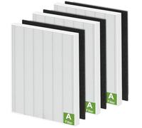 115115 Filtre HEPA de rechange A pour purificateur d'air Winix PlasmaWave C535 5300 5300-2 6300 6300-2 P300 AM90 C909 9800, 3 filtres True HEPA taille 21 + 3 pré-filtres à charbon actif