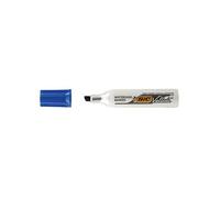 BIC Velleda 1781 Feutres pour Tableau Blanc Effaçables à Sec Pointe Biseautée Large 3 - 4,6 mm - Marqueur bleu
