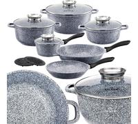 11pcs. Marbre Set de casseroles Set de casseroles Poêles Vaisselle Set de vaisselle