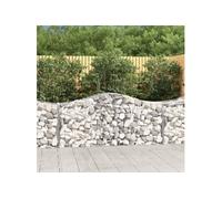 11x Paniers à Gabions Arqués Cages à Gabions Arquées Murs de Gabion Barrières de Jardin Terrasse Extérieur 3145628