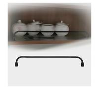 12 16 20 24 28 32 36 40 Pouces Garde-Corps D'étagère en Métal Noir Rail De Basculement Décoratif for Étagères, Rail De Galerie for Étagère De Cuisine(1 Pack,28inch/71cm)