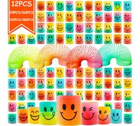 12/180 pièces Mini ressorts magiques arc-en-ciel, cadeaux de fête, cadeaux d'anniversaire, jouets anti-stress, articles pour sacs cadeaux, remplissage de piñata, cadeaux de fête rainbow