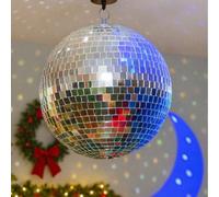 12/6/3/1 pièce Boule disco argentée, boule à facettes suspendue pour décoration de fête, convient pour Noël, anniversaire et autres grands événements. Convient pour la décoration d'anniversaire, de ma