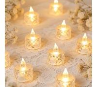 12/8/4/1 pièce-Bougies LED sans flamme, à piles, convenant pour le yoga/la maison/la décoration de mariage, les cadeaux de fête et la décoration d'ambiance romantique, bougies décoratives en plastique