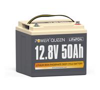 12,8V 50Ah LiFePO4 Batterie 640Wh Rechargeable Batterie avec 50A Protection BMS