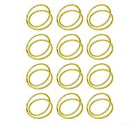 12 Anneaux de Serviette Or, Spirale Métallique | Lot de 12 , finition or , pour idéal mariages, dîners familiaux, fêtes de fin d'année