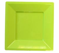 12 assiettes PRESTIGE - 24x24cm - Vert Anis