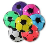 12 ballons en plastique sur le thème du football, diamètre 20 cm