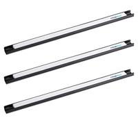 12 barres magnétiques, pour outils, très magnétiques, atelier, garage, bureau, barre à outils, 45 cm, acier, noir/blanc