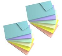 12 Blocs-Notes Autocollantes De 7,6x12,7 Cm,76x127 Mm,6 Couleurs Harmoniques Pastel Assorties,80 Feuilles Par Bloc Pour Rappel,Liste De Contrôle Ou Liste De Choses À Faire (Pastel 12 Blo