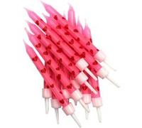 12 bougies anniversaire coeur - creative party ahc71 Rose G