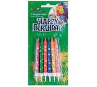 12 bougies anniversaire étoilées - dart 190303 Multicolore G
