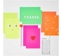 12 Cartes Et Enveloppes Néon B6