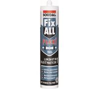 Soudal – Mastic-colle polymère hybride Fix ALL Flexi – Cartouche 290 ml Gris – 105030