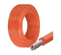 12 Couleur 1007 fil torsadé 5/10M 30/28/26/24/22/20/18/16AWG PVC câble en cuivre isolé(Orange; 10 Meters; 20AWG)