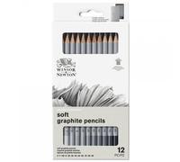 12 Crayons Graphite - Beaux-Arts - Winsor Et Newton - Studio Collection