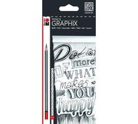 Crayon de papier 'GRAPHIX', étui de 12 en carton,