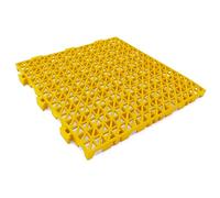 12 Dalles PVC Renforcées Jaune ≈1,3m² Anti-humidité Garages et Entrepôts