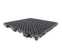 12 Dalles PVC Renforcées Noir ≈1,3m² Anti-humidité Garages et Entrepôts