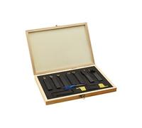 vidaXL Jeu de 12 burins de tournage avec plaquettes 16x16 mm 100 mm