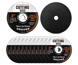 12 disques à poncer de 76 mm pour le bois et le métal