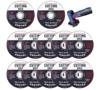 12 Disques à Tronçonner 76mm pour Bois et Métal - Abrasif Noir - Pour Meuleuse, Outils Électriques