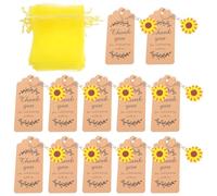 12 Ensembles Porte-clés Tournesol Suspendus en Métal