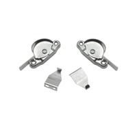 12 Ensembles Verrou de Fenêtre en Acier Inoxydable, Argenté | Acier Inoxydable, Pose Facile Vis et Tournevis, Usage Maison ou Boutique, Accessoire Discret