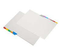 12 Feuilles Intercalaires A4 avec Onglets Séparateurs Papier | Browsing, Quick Reference, Detachable, Flagging, Books, Reports, Onglets de Séparation