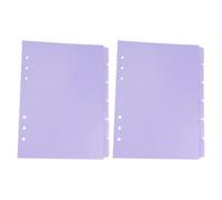 12 Feuilles Intercalaires de Classeur PP A7 à 6 Trous, Index | Classification Claire, Séparation Souple, Format Compact pour Réunions et Voyages, Usage Bureau et École