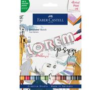 FABER-CASTELL Marqueur Sketch GOLDFABER, étui de 12