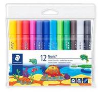 12 feutres triangulaires pointe large 3 mm assortis Staedtler G