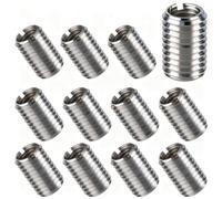 12 Filets Rapportés M8 à M10, Inserts Filetés, Insert de Réparation de Filetage, Outil D'extension de Filetage Mâle, Fournitures de Réparation en Acier Inoxydable