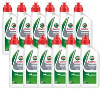 12 flacons d'huile de chaîne Castrol GARDEN, lubrifiant adhésif de 1 litre, compatible avec les équipements de jardin tels que les tronçonneuses
