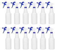 12 flacons pulvérisateurs de 750 ml, avec buse réglable, anti-fuite, de couleur bleue