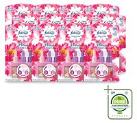 12 flacons recharge Febreze 3Volution - Pivoine & Cèdre - Lot de 12