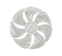 12 Inch Universal Fan Bladea Replacement, Plastiic 7 Leaves Standing Fan Bladea with Nut Cover, Electric Table Fans Repair Part for Table Pedestal Standing Electric Household Cooling Box Ceiling Fans